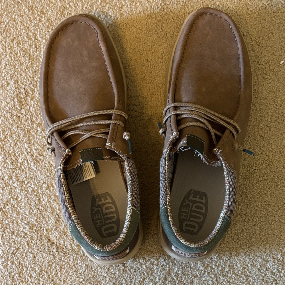 Hey Dude Men's Paul Classic Slip On in “Nut” color.